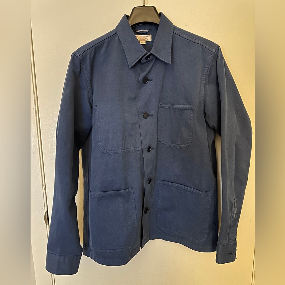 J.Crew Wallace & Barnes Selvedge Chino Chore Coat - Men’s Medium - Blue